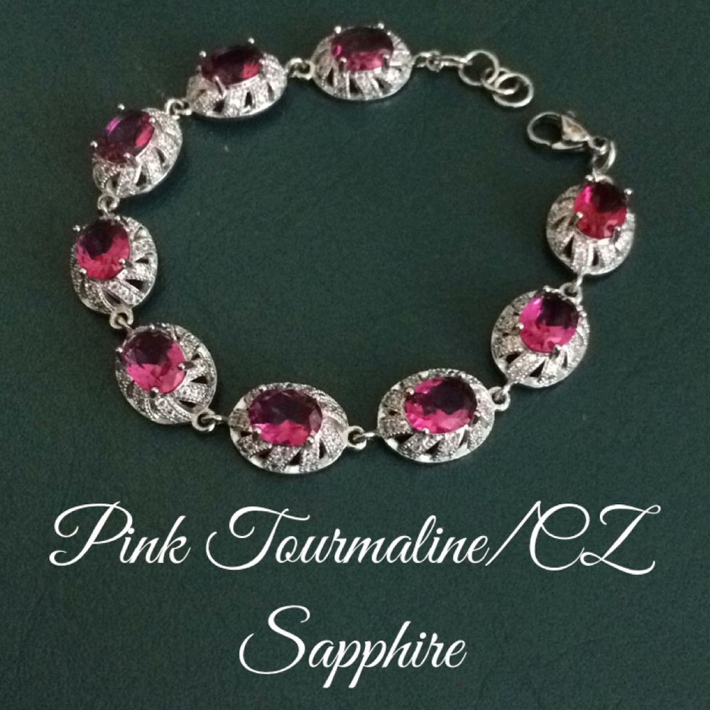 🆕Stunning Pink Tourmaline Bracelet⭐️